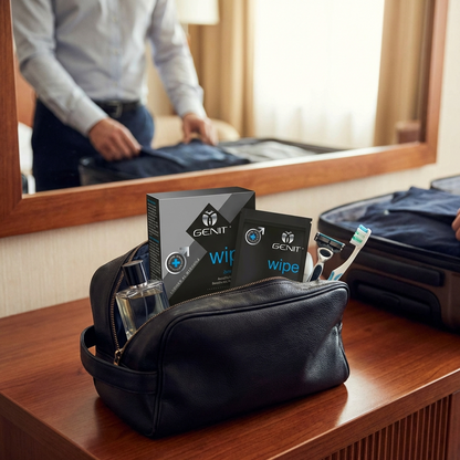 GenitWipe - Lingettes humides intimes pour le voyage